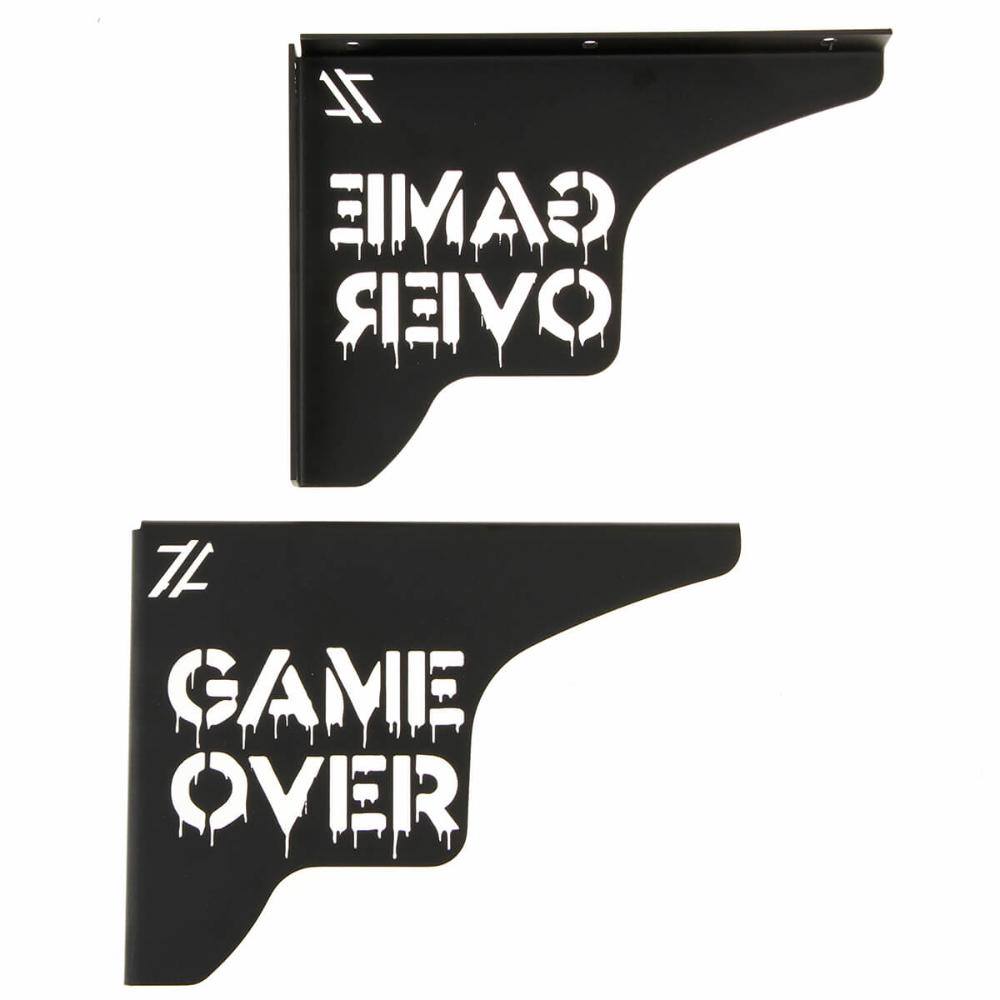 Mãos Francesas Pretas 20cm Game Over Decorativa em Aço para