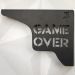 Mãos Francesas Pretas 20cm Game Over Decorativa em Aço para