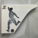 Par Mão Francesa Moderna 20cm Jogador Futebol Aço Branco Pra