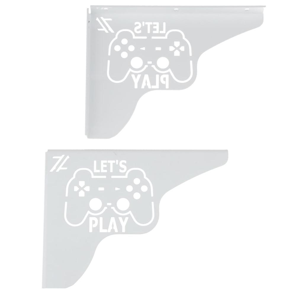 Par Mãos Francesas Decorativas 20cm Canto Gamer Let's Play A