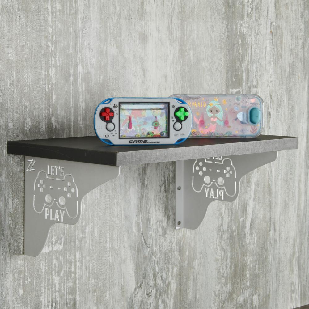 Par Mãos Francesas Decorativas 20cm Canto Gamer Let's Play A
