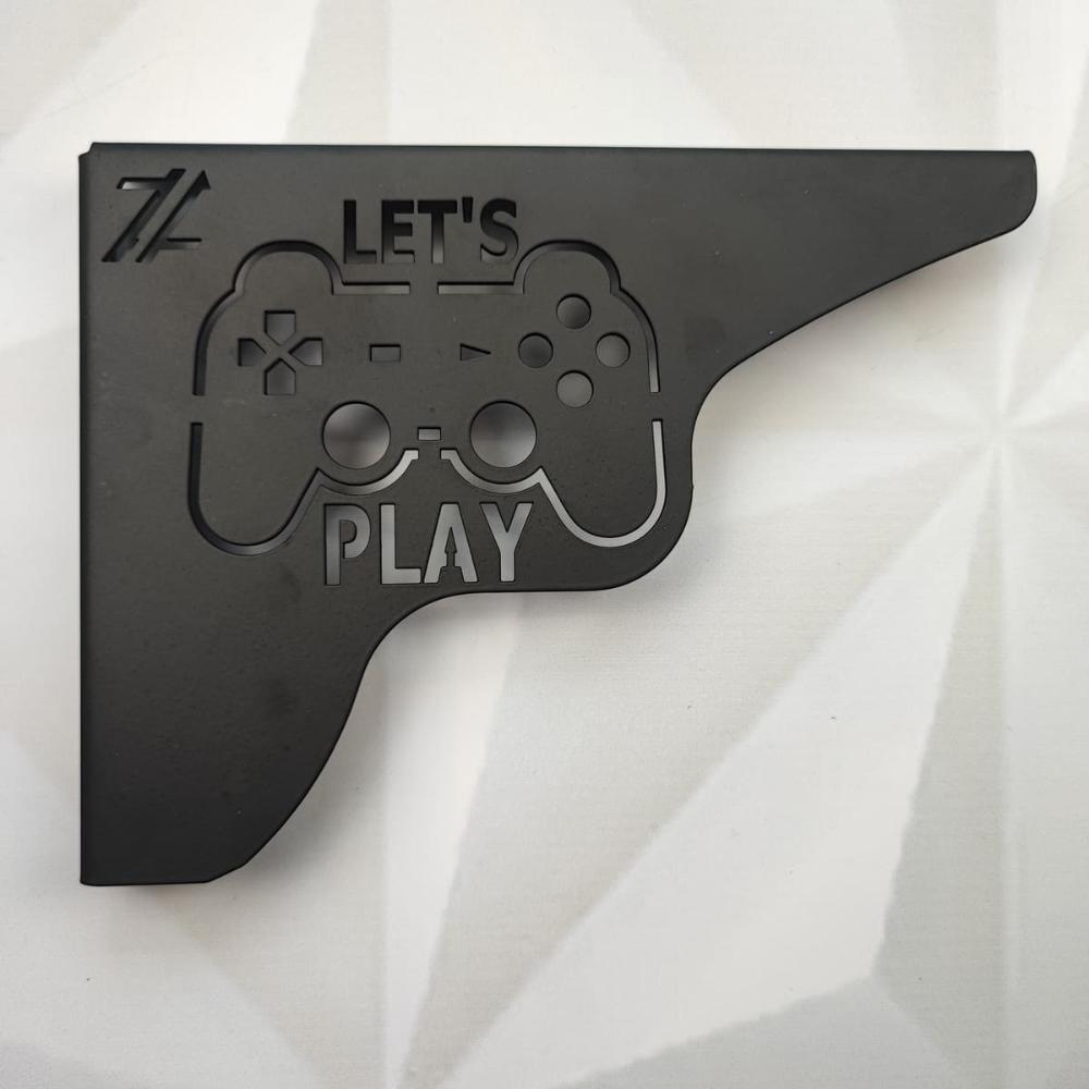 Par Mãos Francesas Decorativas 20cm Canto Gamer Let's Play A