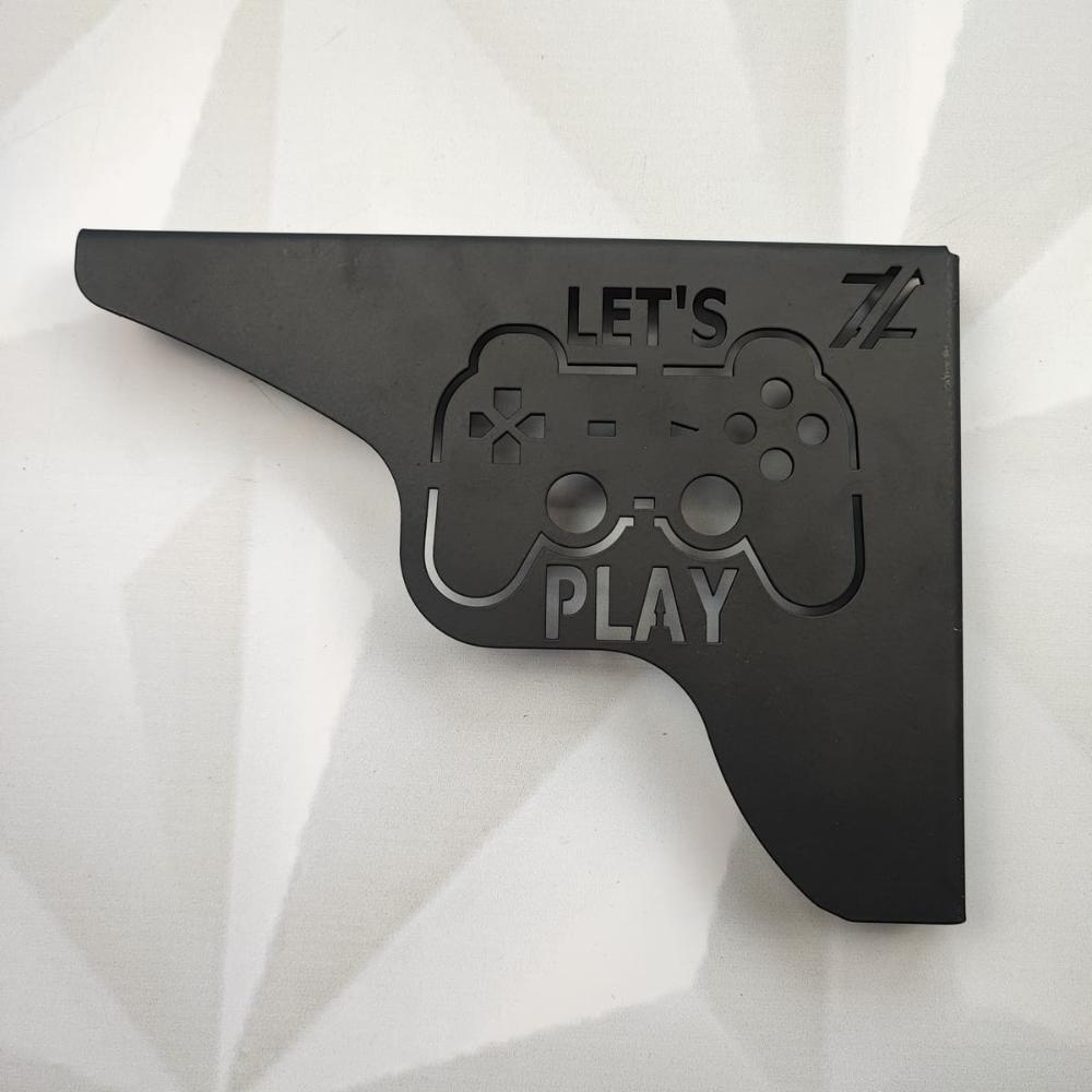 Par Mãos Francesas Decorativas 20cm Canto Gamer Let's Play A