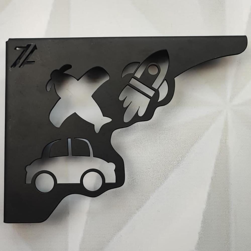 Par Mãos Francesas Decorativas 20cm Foguete Carro e Avião Pr