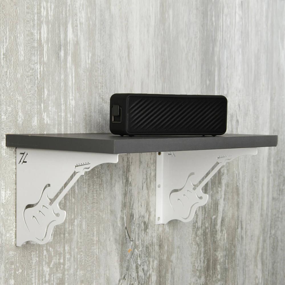 Par Mãos Francesas Decorativas 20cm Música Guitarra Branco A