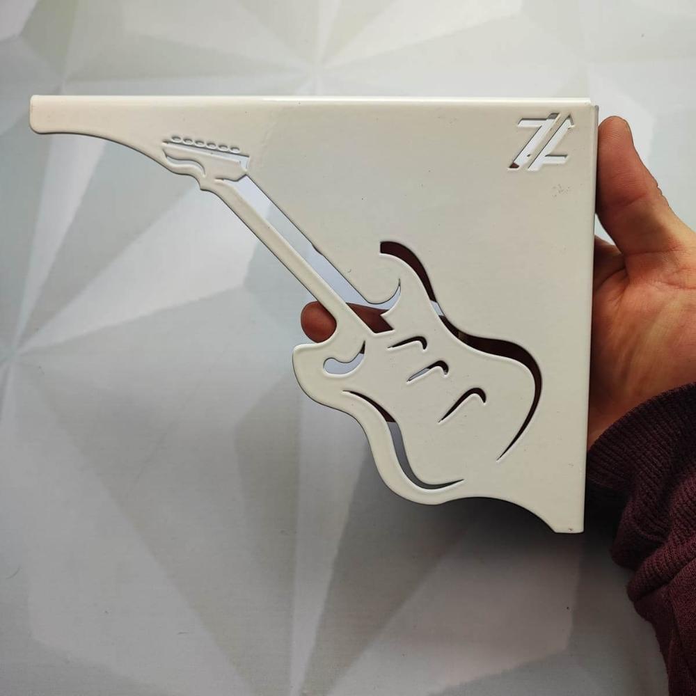 Par Mãos Francesas Decorativas 20cm Música Guitarra Branco A