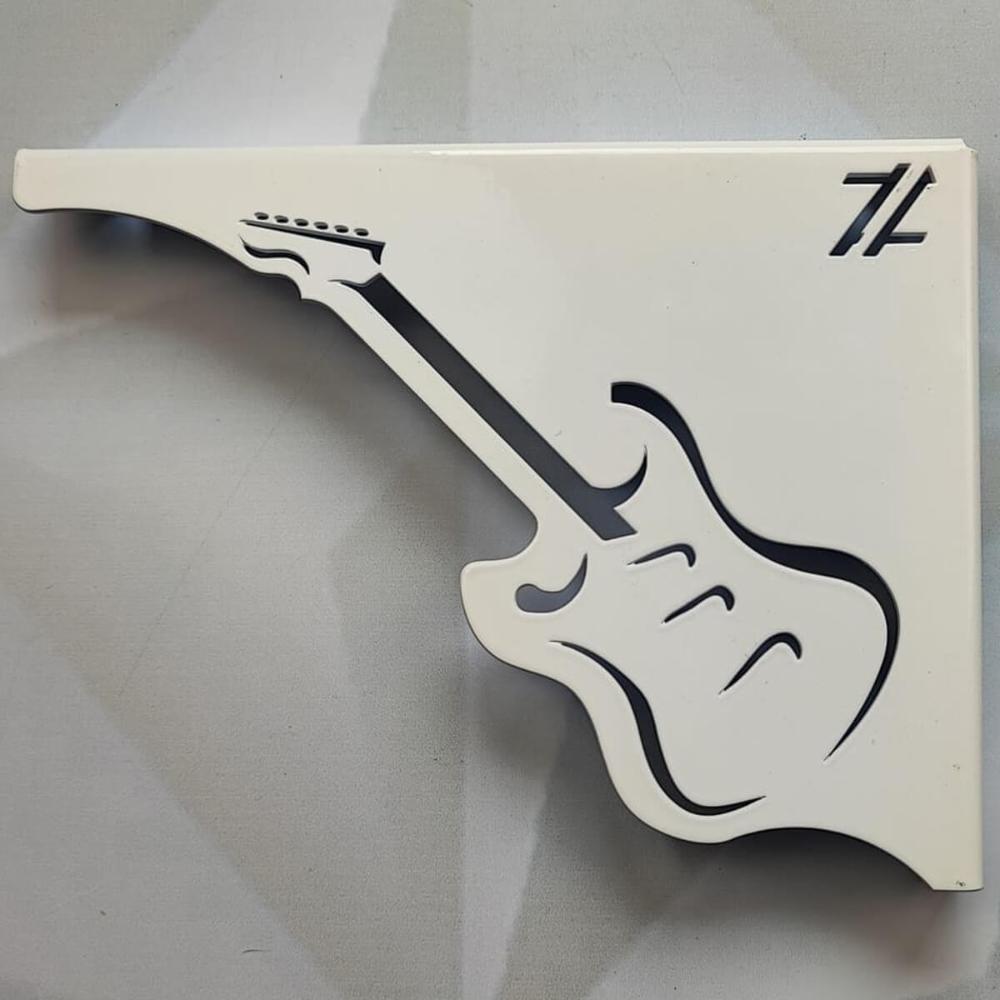 Par Mãos Francesas Decorativas 20cm Música Guitarra Branco A