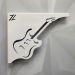 Par Mãos Francesas Decorativas 20cm Música Guitarra Branco A