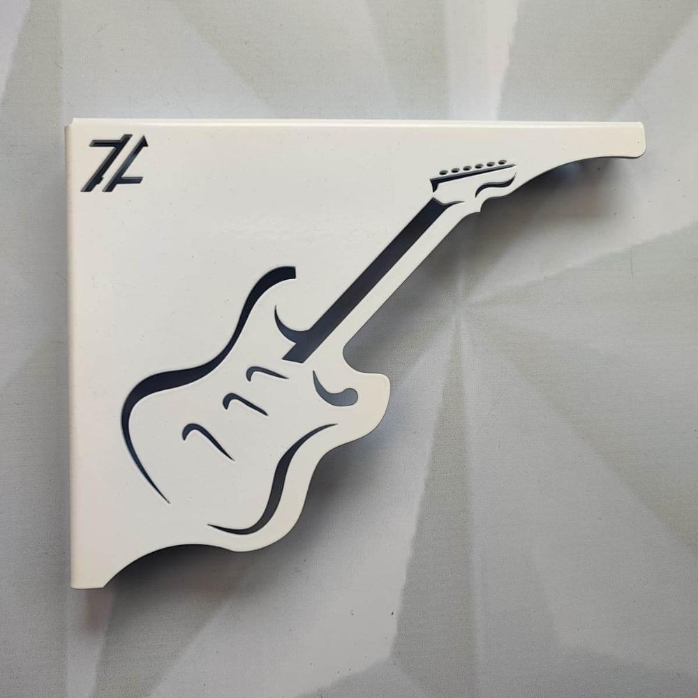 Par Mãos Francesas Decorativas 20cm Música Guitarra Branco A