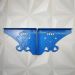 Par Mãos Francesas Decorativas 20cm Menino Ursinho Rei Azul Aço Ornamentadas