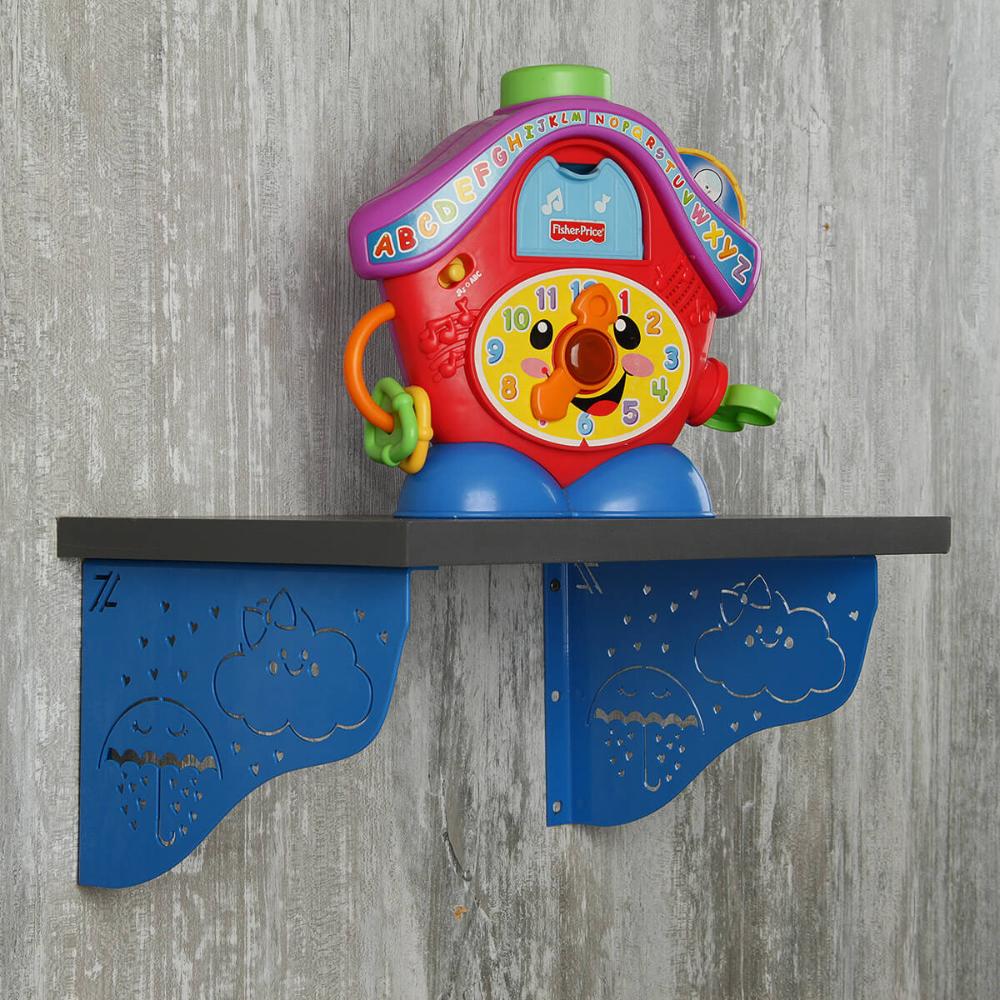 Par Mãos Francesas Reforçada 20cm Prateleira Menino Chuva de