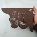 Par Mãos Francesas para Prateleira 20cm Cantinho do Café Cof