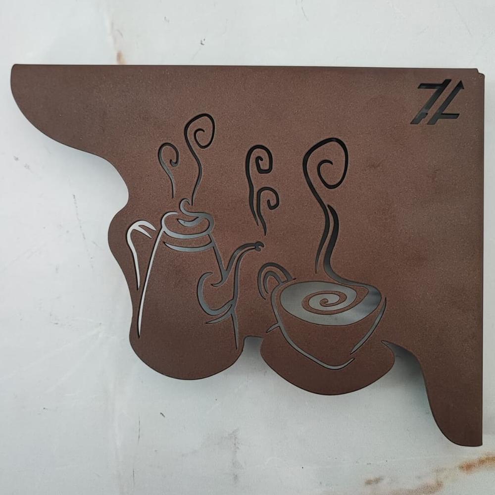 Par Mãos Francesas para Prateleira 20cm Cantinho do Café Cof