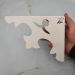 Par de Mãos Francesas Arabesco 20cm Abstrato Pontudo Branco