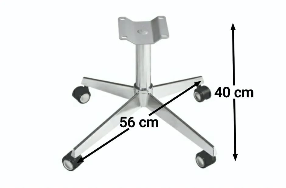 Base Giratória Triangular Com Rodízio