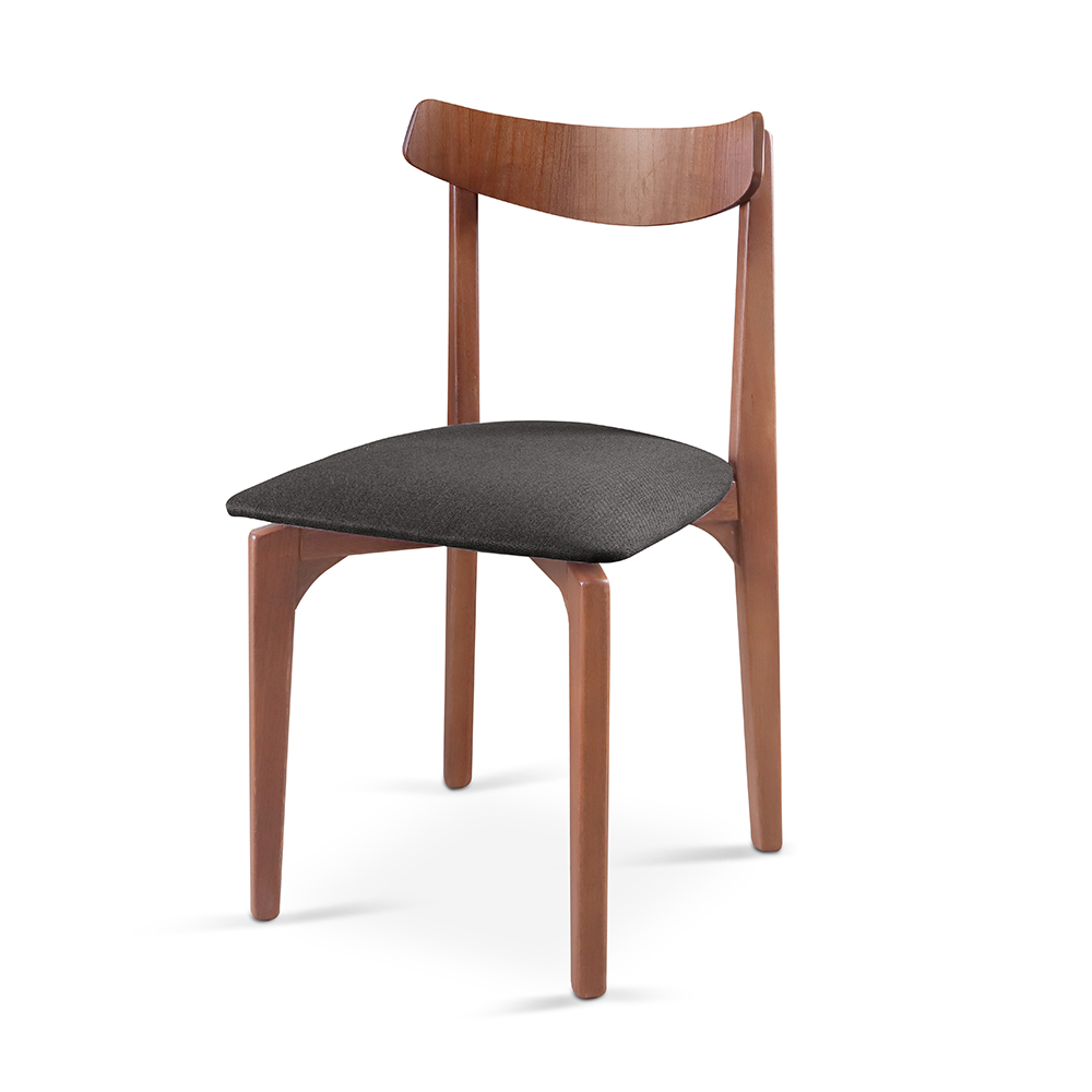 Cadeira Mesa de Jantar Aurora Imbuia - Linho Preto