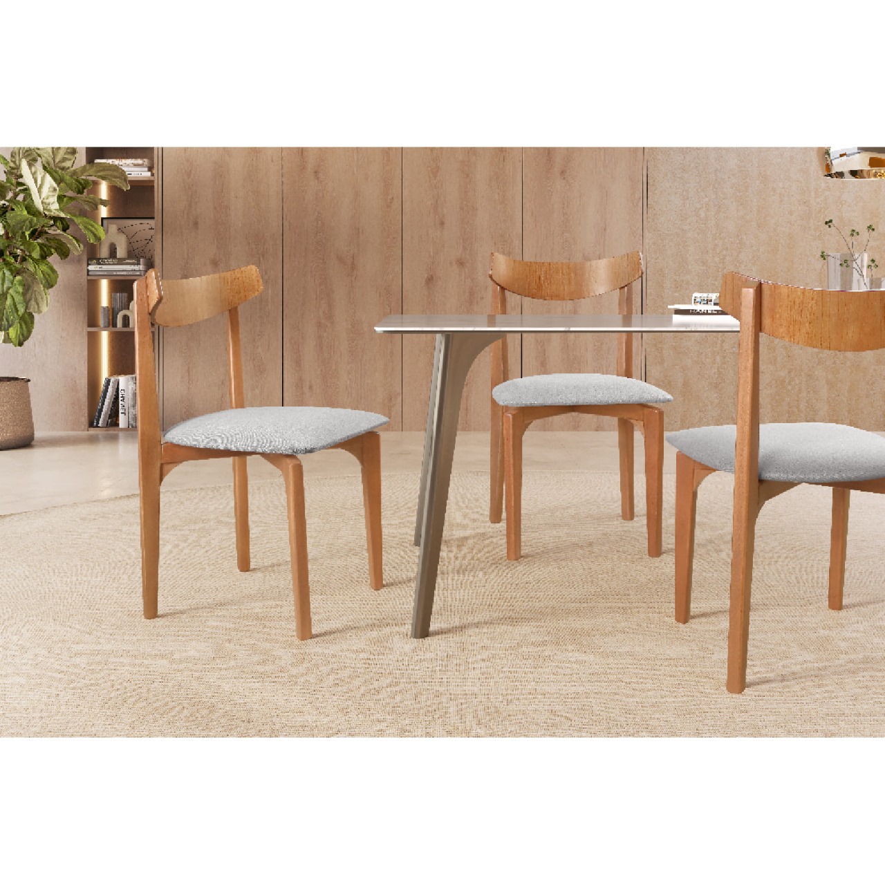 Cadeira Mesa de Jantar Aurora Mel