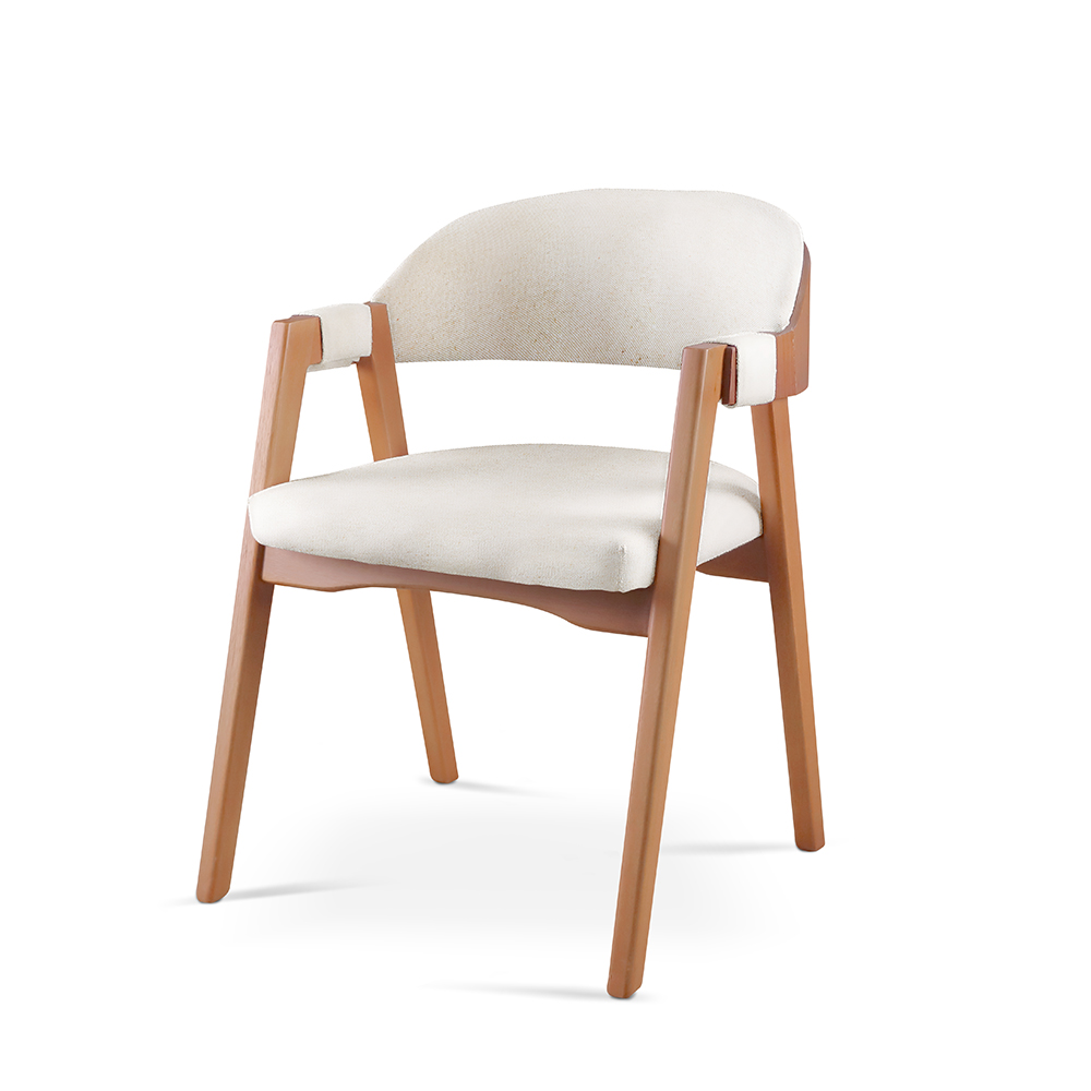 Cadeira Para Mesa de Jantar Gaia - Linho Nude