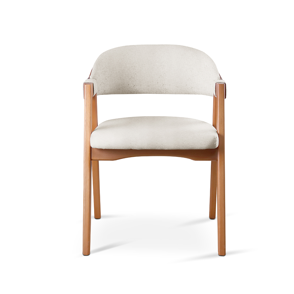 Cadeira Para Mesa de Jantar Gaia - Linho Nude