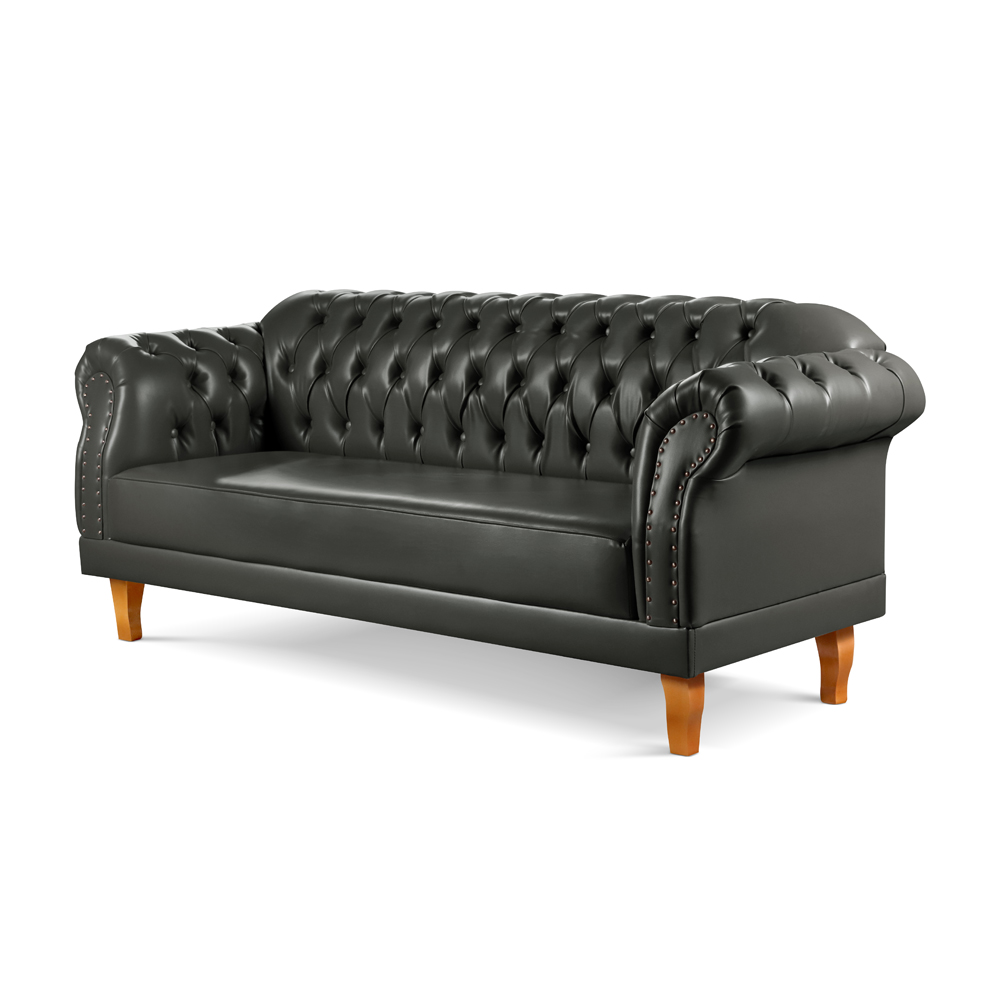 Conjunto Sofá E Poltronas Chesterfield Duque