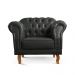 Poltrona Chesterfield Duque - Couro Ecológico Preto