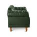 Poltrona Chesterfield Duque - Couro Ecológico Verde Militar