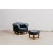 Poltrona Com Puff Chesterfield Conjunto
