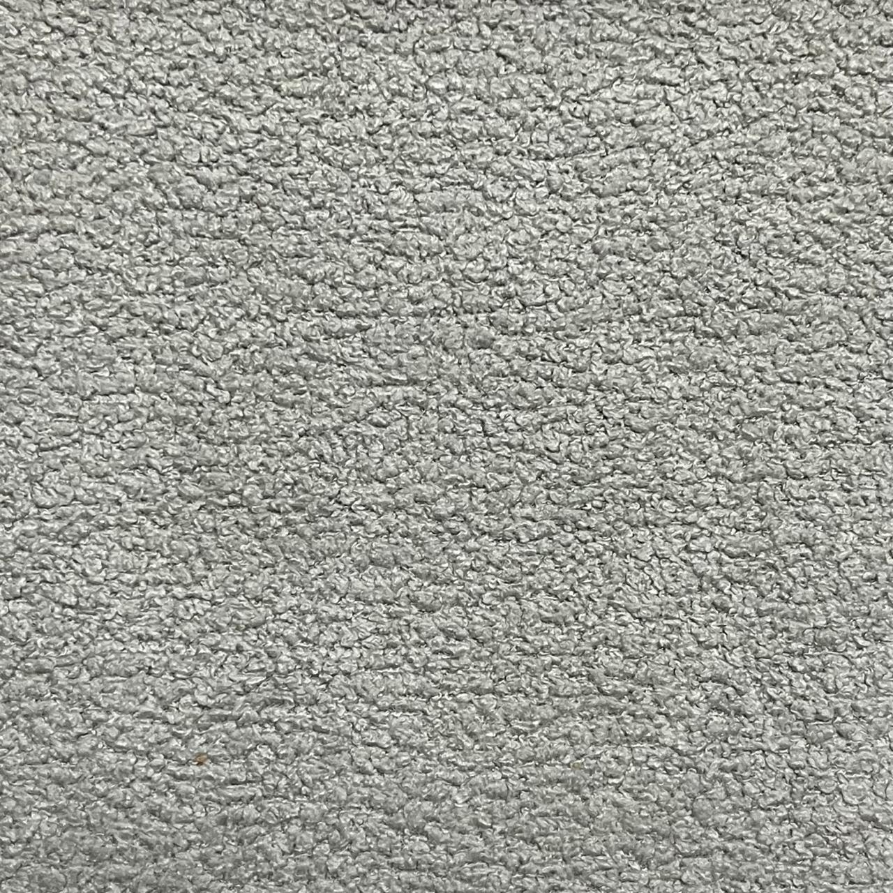 Poltrona Decorativa Curva Califórnia Bouclé Cinza