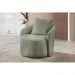 Poltrona Decorativa Curva Califórnia Bouclé Verde