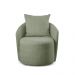 Poltrona Decorativa Curva Califórnia Bouclé Verde