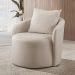 Poltrona Decorativa Curva Califórnia Linho Nude