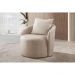 Poltrona Decorativa Curva Califórnia Milano Bege