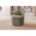 Poltrona Moderna Brenda - Bouclé Verde