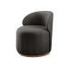 Poltrona Moderna Brenda - Linho Preto