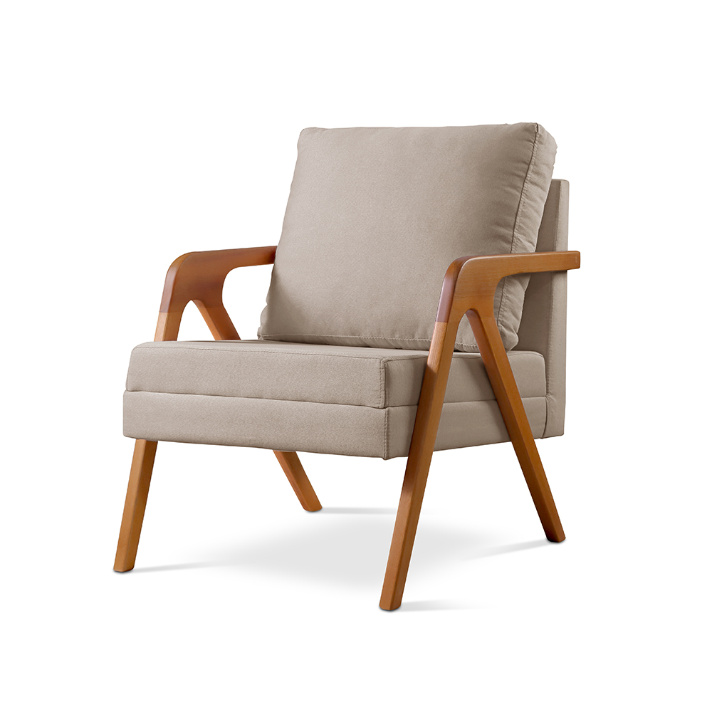 Poltrona Mona Luxo - Linho Bege
