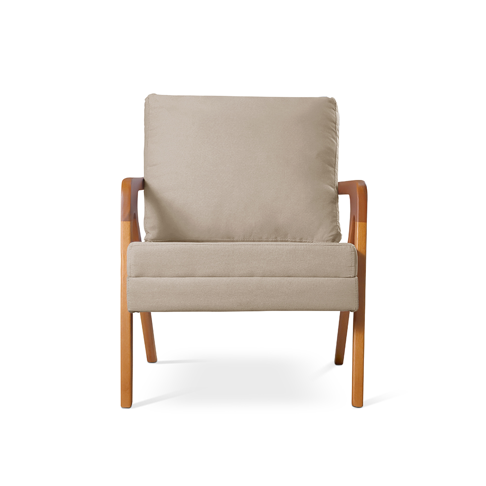 Poltrona Mona Luxo - Linho Bege
