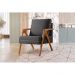 Poltrona Mona Luxo - Linho Preto