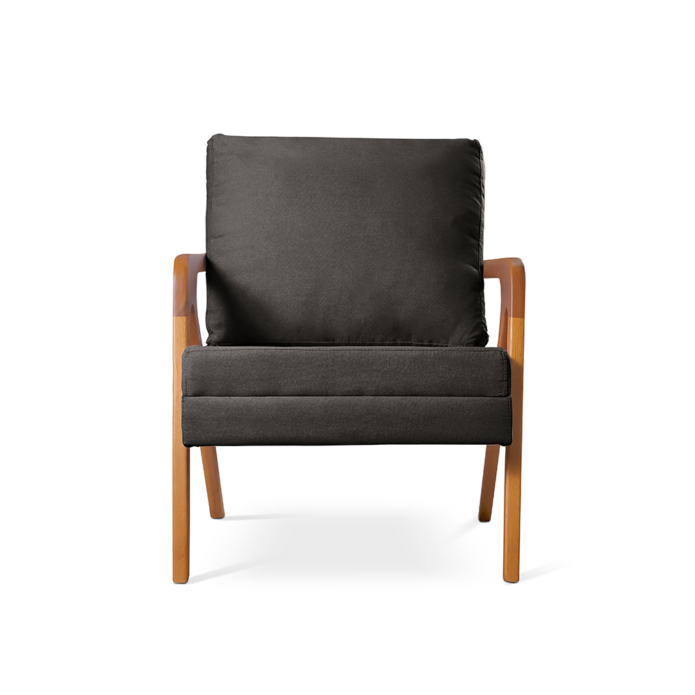 Poltrona Mona Luxo - Linho Preto