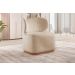 Poltrona Para Sala De Estar Moderna Sun - Milano Bege