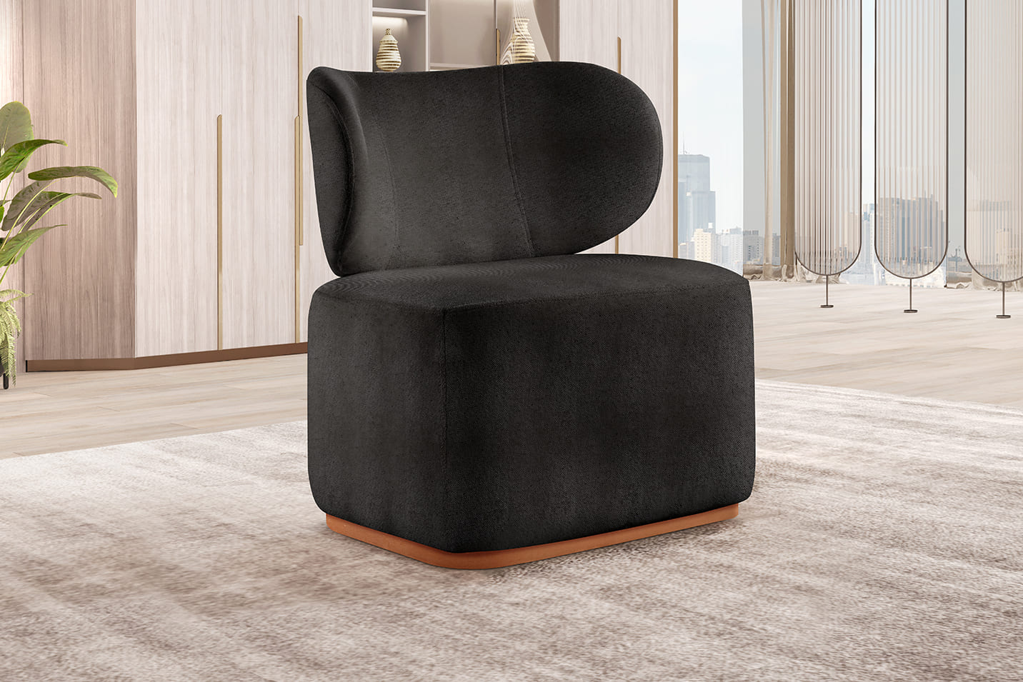 Poltrona Para Sala De Estar Moderna Sun