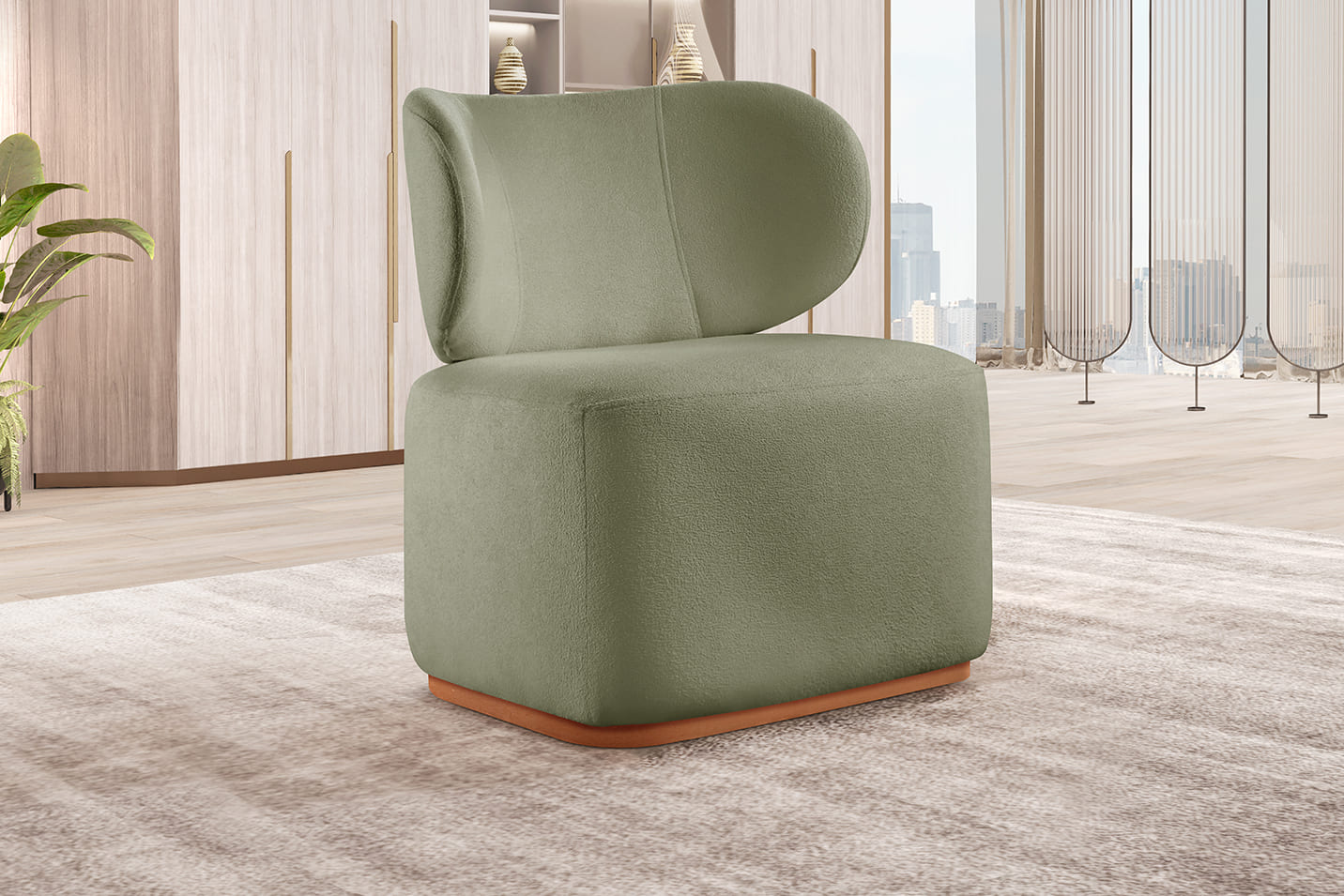 Poltrona Para Sala De Estar Moderna Sun