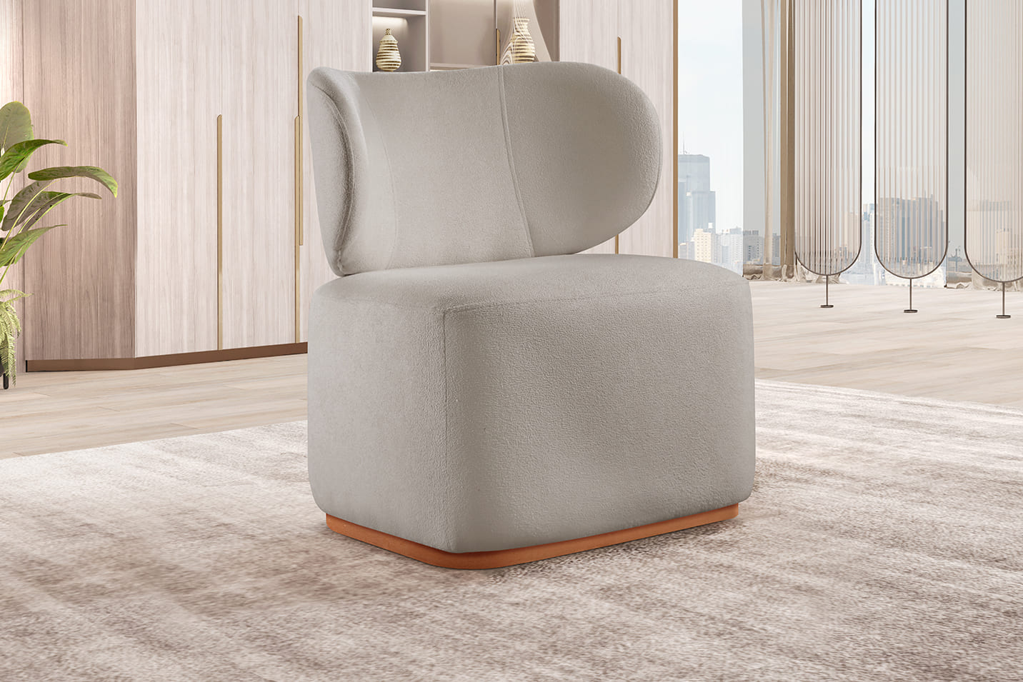 Poltrona Para Sala De Estar Moderna Sun