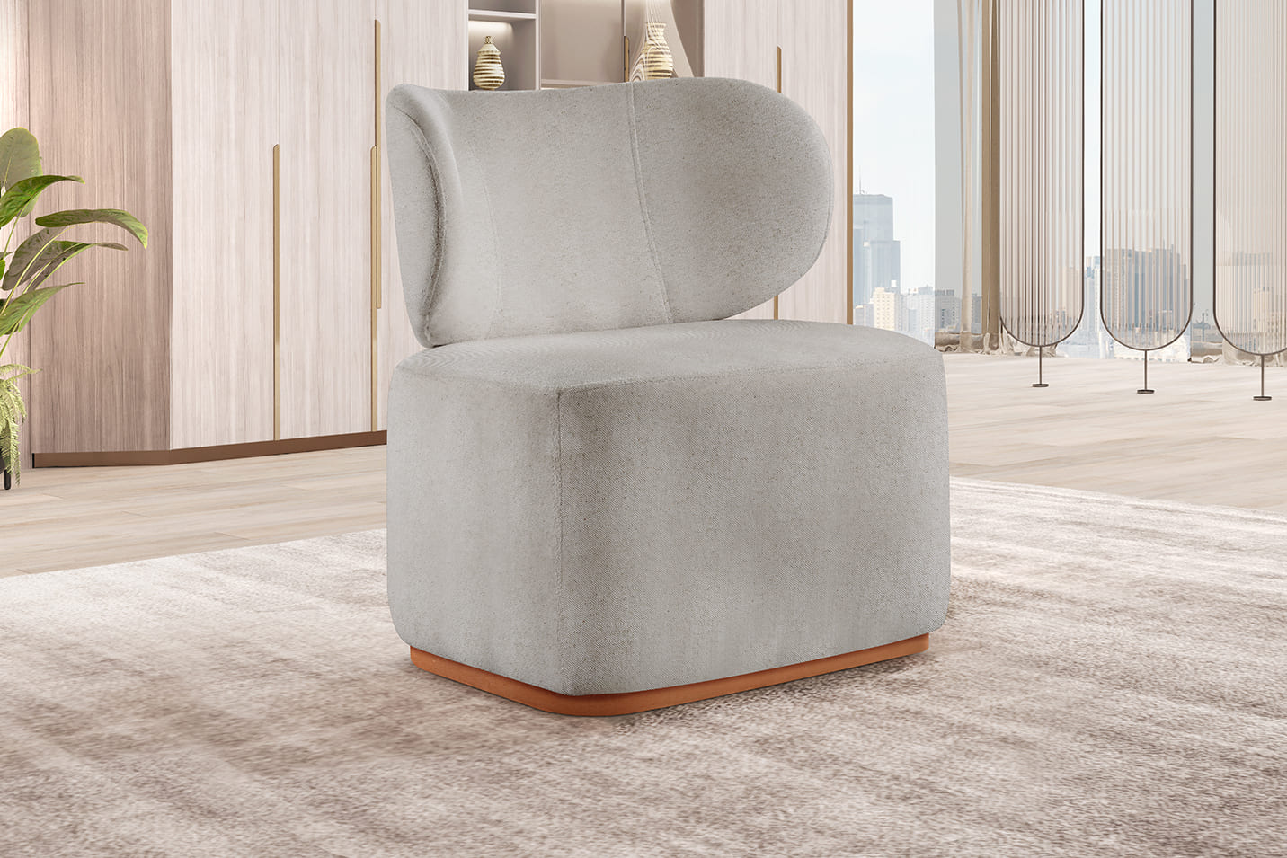 Poltrona Para Sala De Estar Moderna Sun