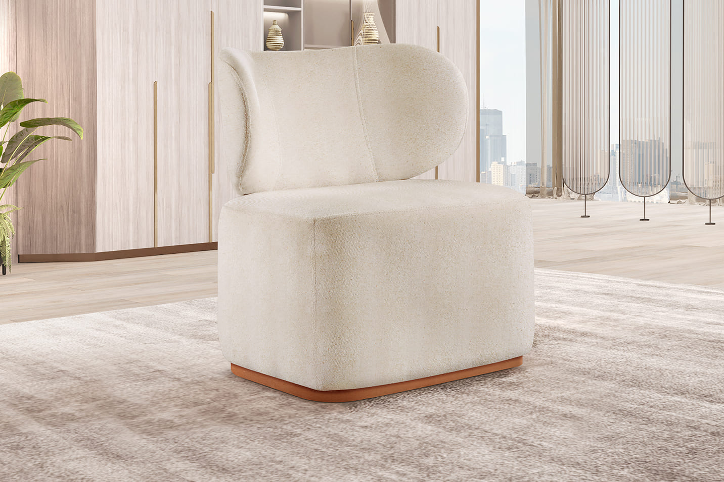 Poltrona Para Sala De Estar Moderna Sun