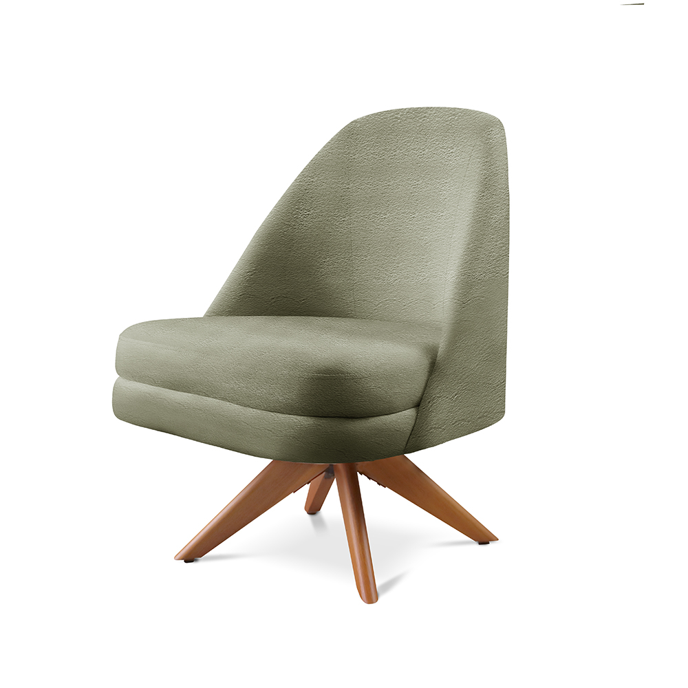Poltrona Stella - Bouclé Verde