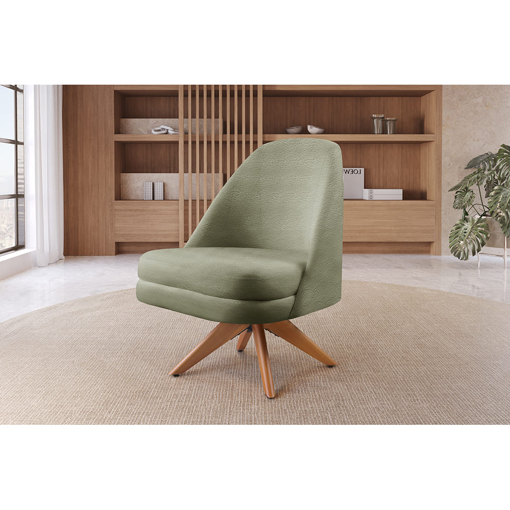 Poltrona Stella - Bouclé Verde
