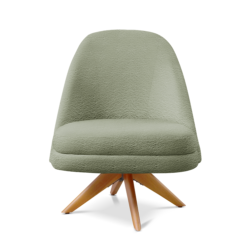 Poltrona Stella - Bouclé Verde