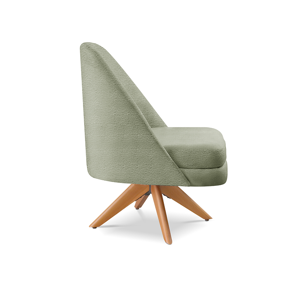 Poltrona Stella - Bouclé Verde
