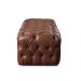 Puff Duque Chesterfield - Couro Ecológico Marrom