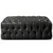 Puff Duque Chesterfield - Couro Ecológico Preto